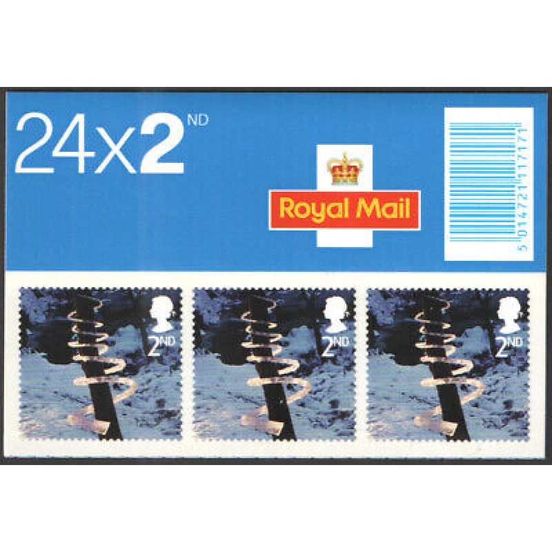 LX26 2003 Christmas Barcode Booklet 24 x 2nd Class - not in packaging - no cyl