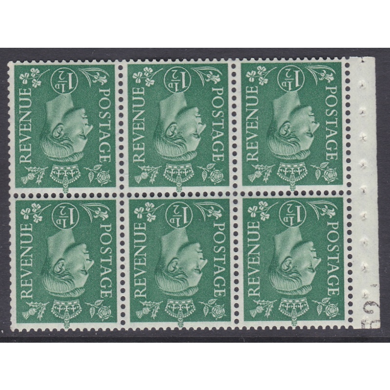 QB2ba perf type I  d Green Booklet pane UNMOUNTED MINT MNH