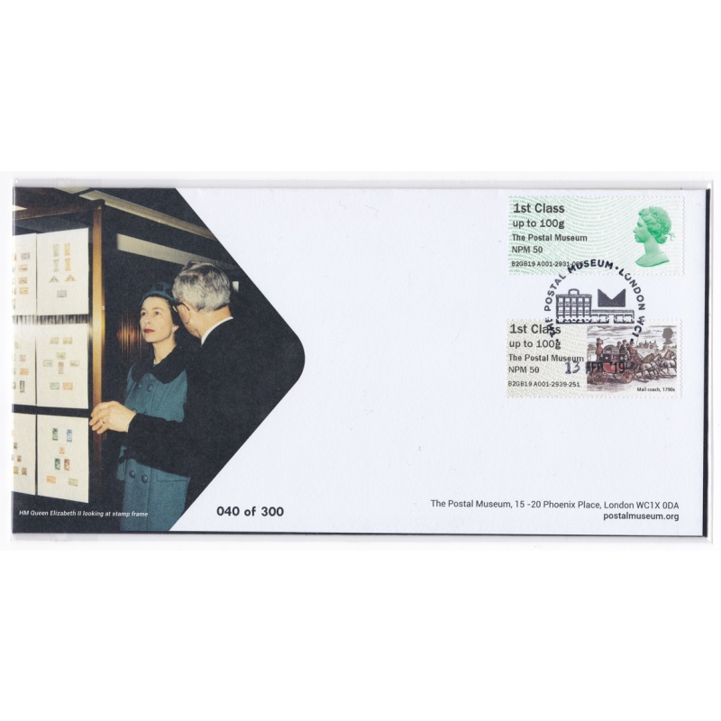 Postal Museum Queen Elizabeth 40 out of 300 13 02 2019 FDC first day cover