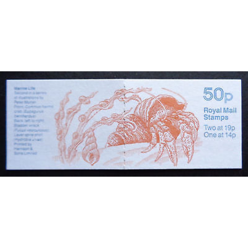 FB54 1989 Marine Life Series #1 booklet Cyl B2 B16