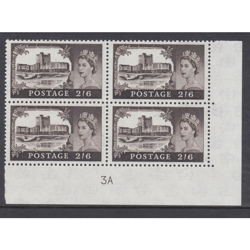 2 6 Bradbury Wilkinson Castles - Cylinder 3A UNMOUNTED MINT MNH