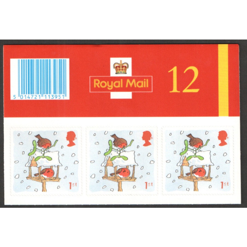 LX21 2001 Christmas Barcode Booklet -  24 x 2nd Class - No Cylinder