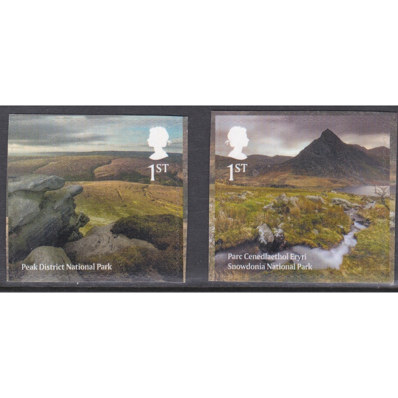 Sg4474-4475 PM77 2021 National Parks 1st class stamps pair from booklet U M