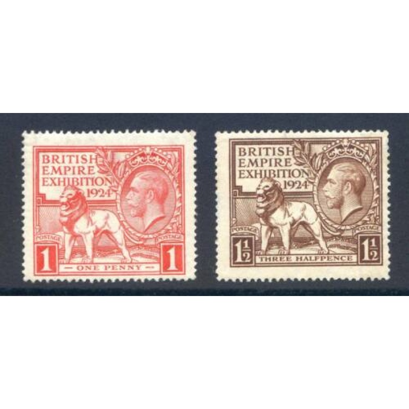 KGV 1924 Empire Exhibition set SG430 1 Unmounted Mint