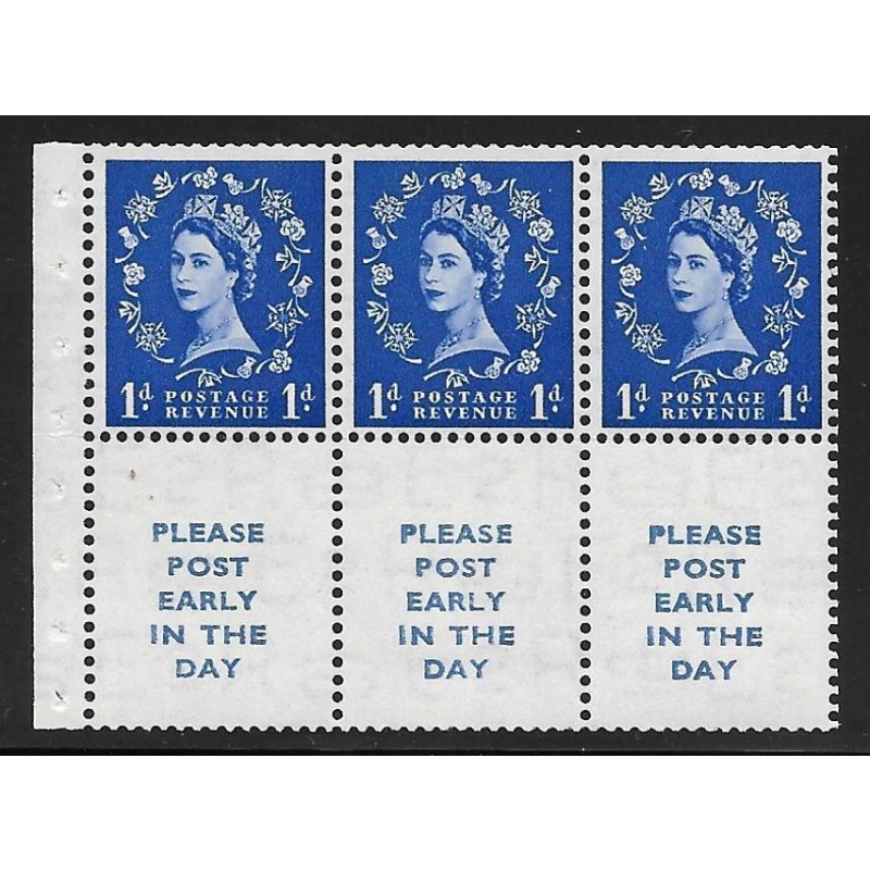 SB24 Wilding booklet pane Tudor perf type I UNMOUNTED MNT