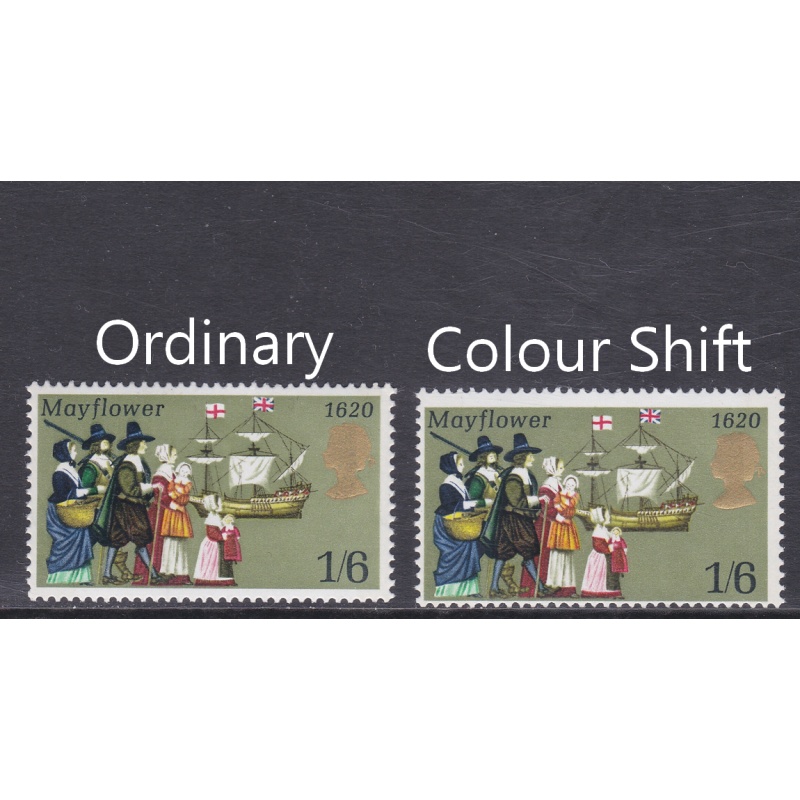 sg822 1970 1 6 Anniversaries Colour shift of red in childs hand U M [SN]