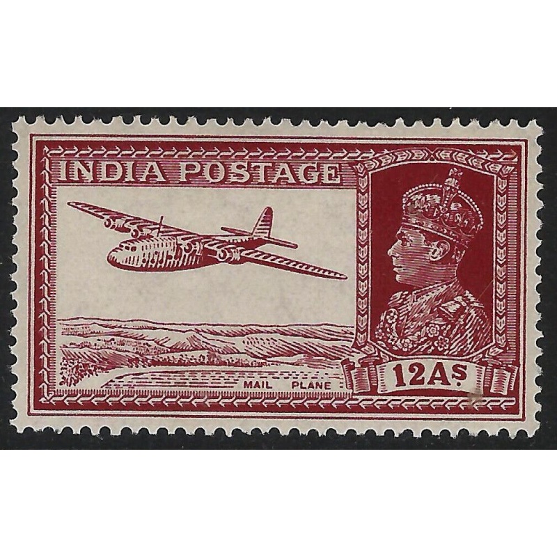 India Sg258 - 12a. lake 1937 LMM