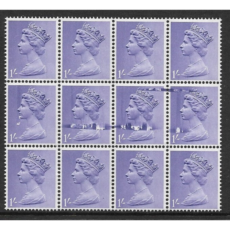 1d Pre-decimal Machin with superb printing flaw UNMOUNTED MINT MNH