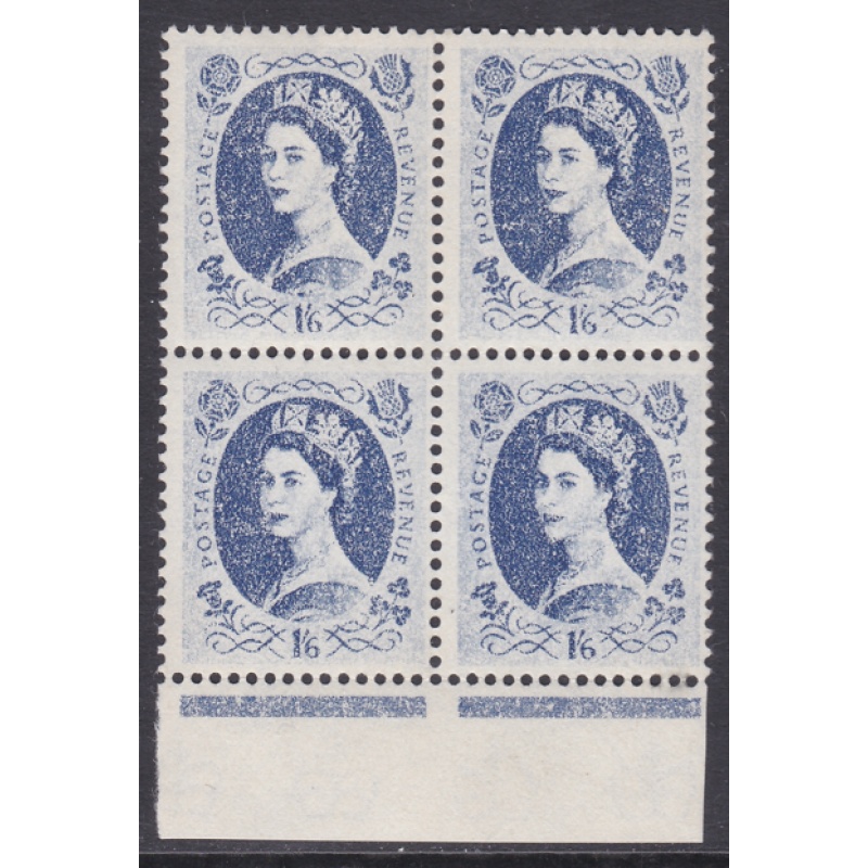 S152 variety 1 6 Multi Crowns on Cream Very dry print blck of 4 UNMOUNTED MINT