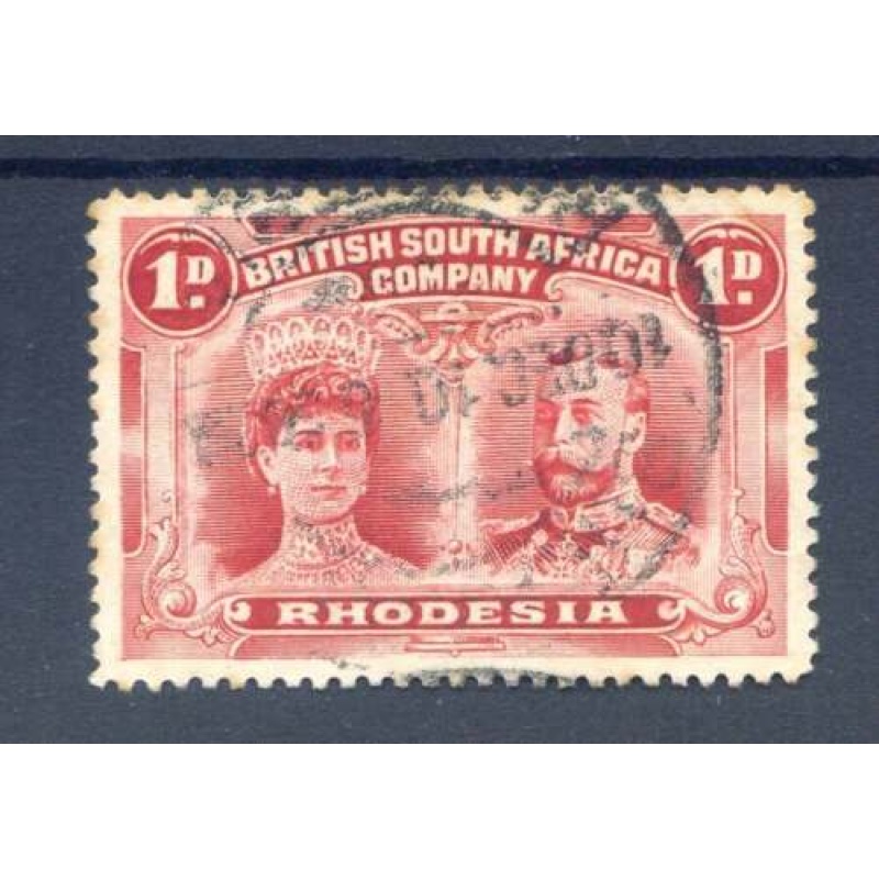 Rhodesia 1d Analine Red SG286 Fine Used