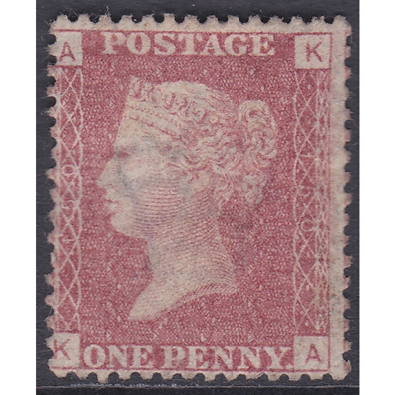 SG 43 1d Penny Red Lettered K-A plate 150 MOUNTED MINT