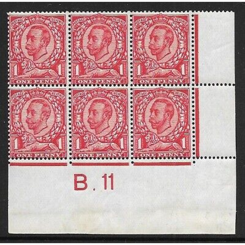 N11(2) 1d Bright Scarlet Downey Head Control B. 11 Perf 2 UNMOUNTED MINT MNH