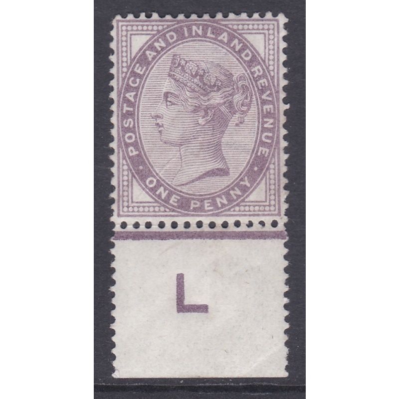 1d lilac control L perf single UNMOUNTED MINT