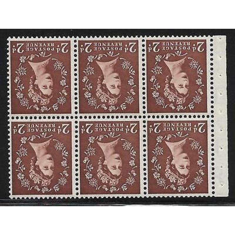 SB76a Wilding Tudor pane Tudor perf type I UNMOUNTED MNT