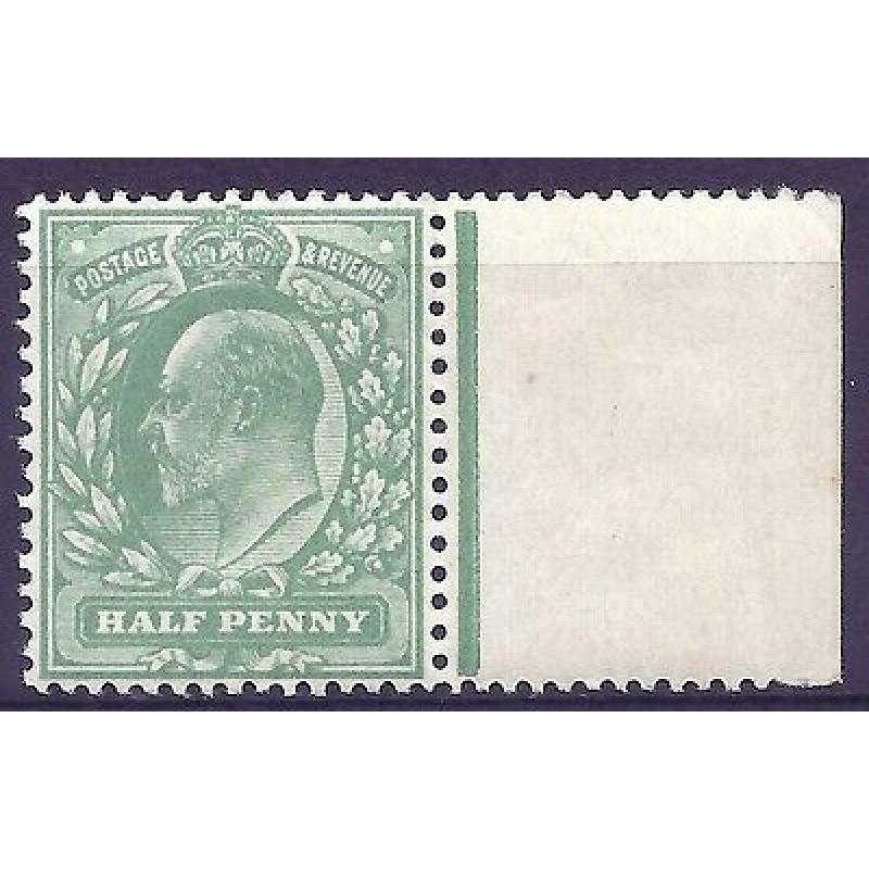 Sg 279var M(-) d Bluish Green unlisted Harrison perf 15x14 Unmounted mint MNH