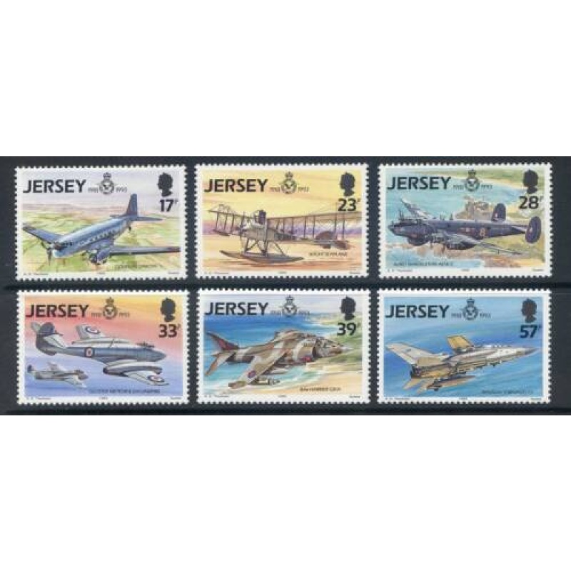 Jersey 1993 Aviation Set SG618 623 Unmounted mint