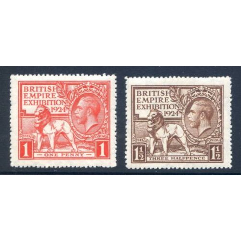 GB KGV 1924 British Empire Exhibition SG430 1 Lightly Mounted