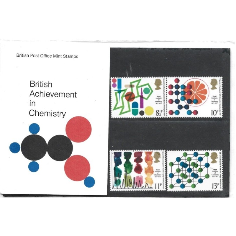 1977 British Achievement In Chemistry Presentation Pack Unmounted Mint