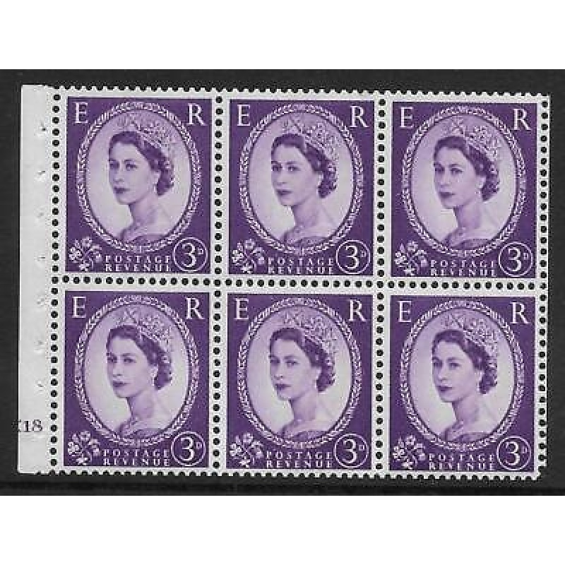 SB104 Wilding booklet pane Phos Violet K18 No Dot perf type I UNMOUNTED MNT