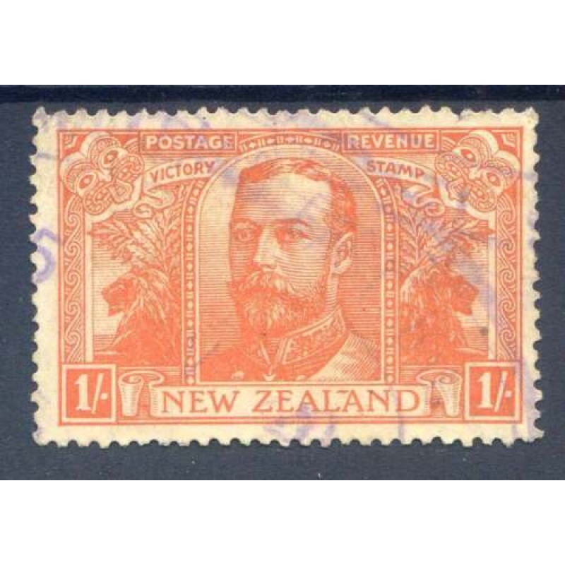 New Zealand 1 - Orange Red SG458 Fine Used