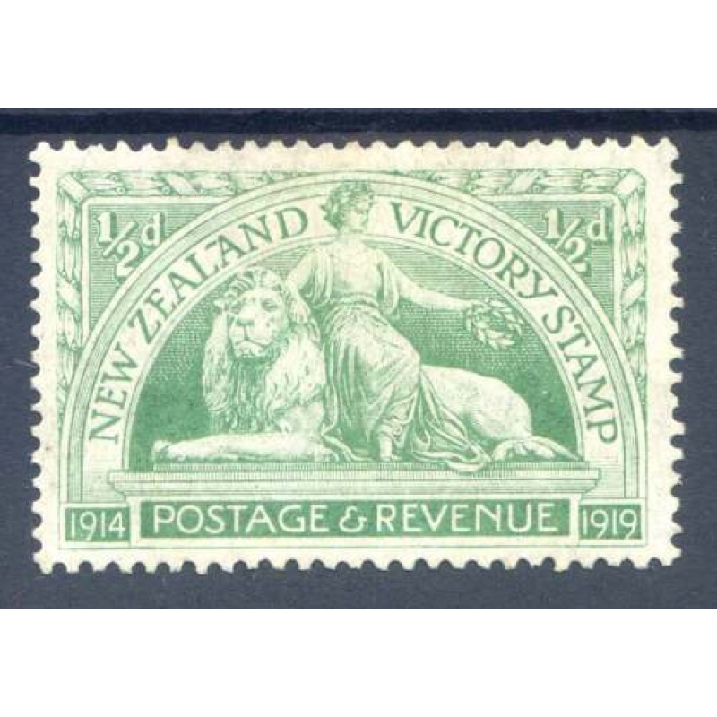 New Zealand 1 2d Pale Yellow Green SG453a Mounted Mint