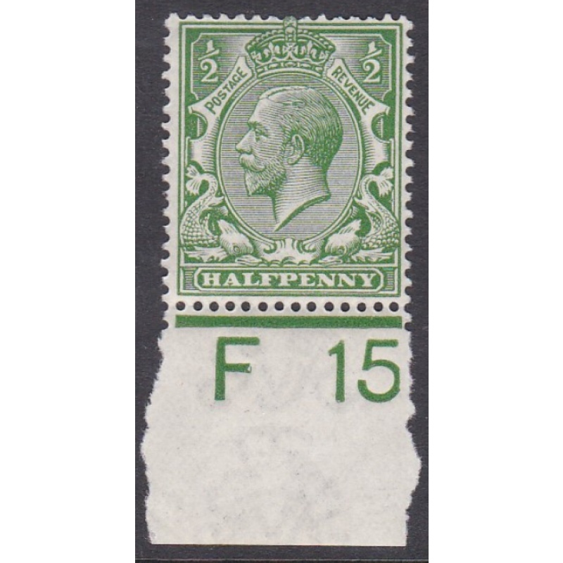 N14(11) d Bright Yellow Green Royal Cypher F 15 WMK type 2 UNMOUNTED MINT MNH