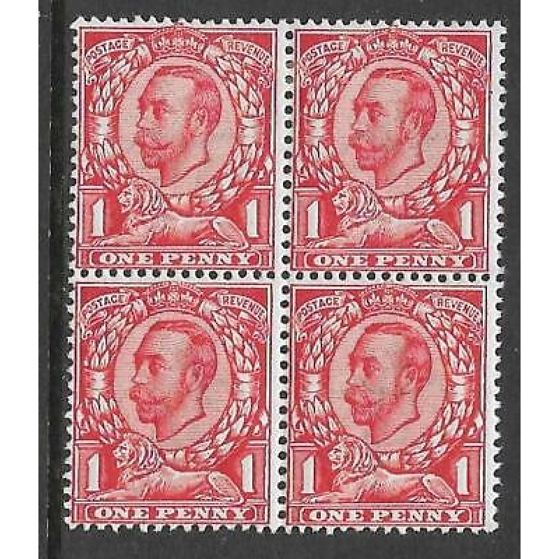 Sg 350a 1d Scarlet Downey Head die 2 Variety No X on Crown UNMOUNTED MINT