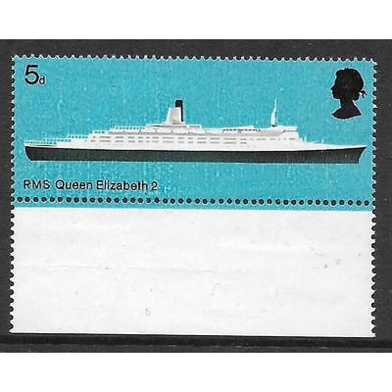 Sg 778ya 1969 5d Ships variety - Red Omitted  phos omitted UNMOUNTED MINT