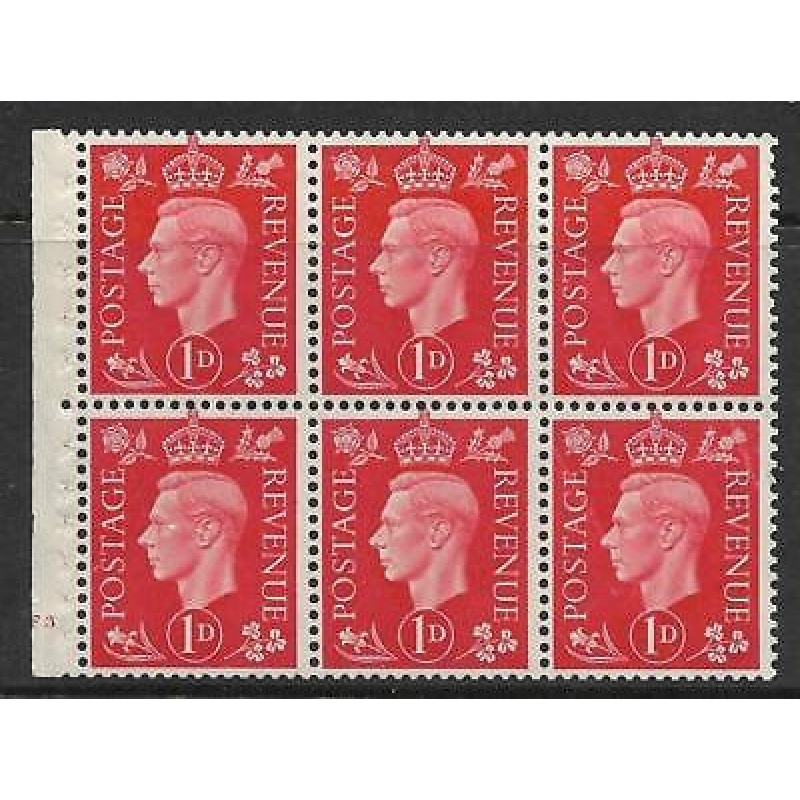 QB10 perf type B4(E) cylinder F3 No Dot -1d Red Booklet pane UNMOUNTED MINT MNH