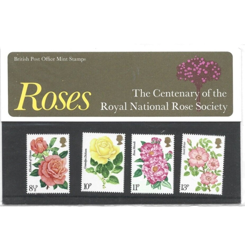 1976 Roses Presentation Pack Unmounted Mint