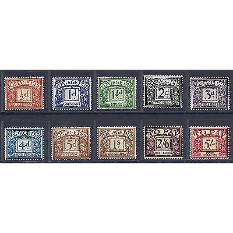 Sg D46 - D55 1955-57 Edward Crown Full set of Postage Dues UNMOUNTED MINT MNH