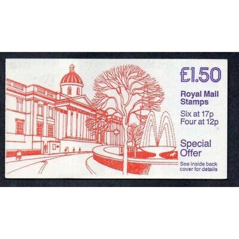 FP2a 1986 National Gallery Folded Booklet - complete -  Cylinder B18B7