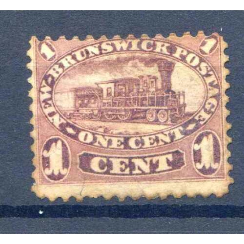 Newbrunswick 1c Brown Purple SG7 Mounted Mint