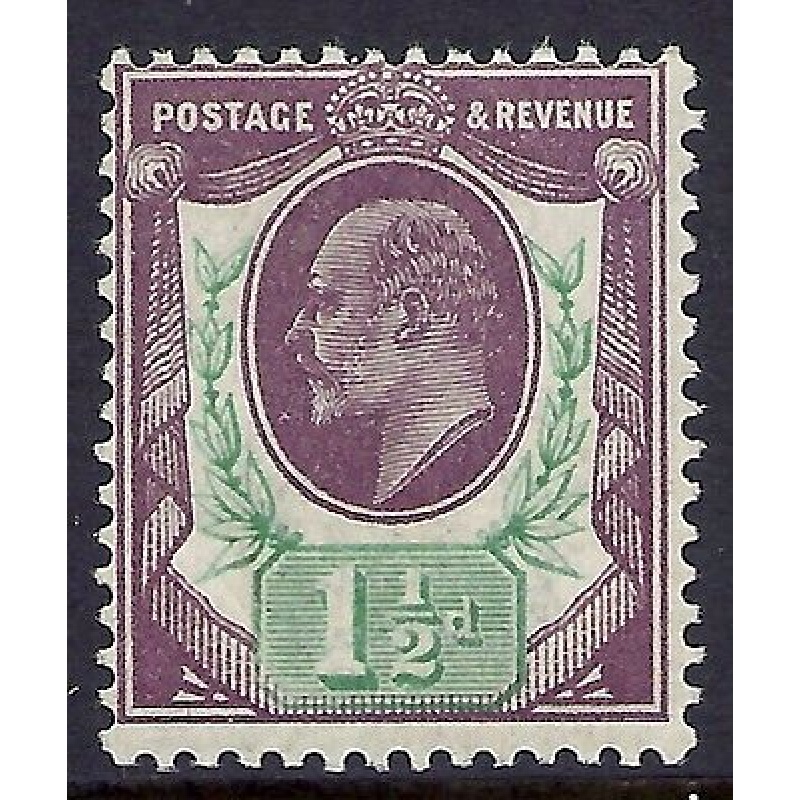 Sg 287 Spec M10(1) 1d Red Purple  Bright Green Somerset House UNMOUNTED MINT