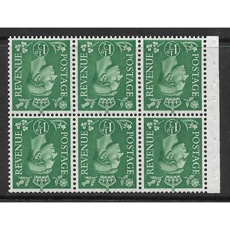 QB26a perf type I -1d Pale Green Booklet pane UNMOUNTED MINT MNH