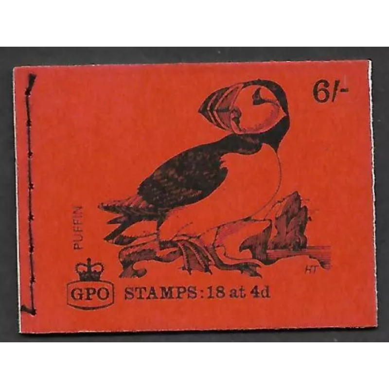 Sg QP50 6 - Puffin birds series GPO Booklet with all panes UNMOUNTED MINT MNH