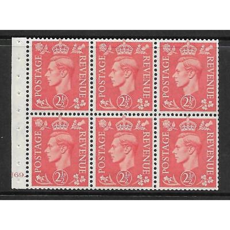 QB34 2d Pale Scarlet Booklet pane perf I Cyl J69 Dot UNMOUNTED MNT