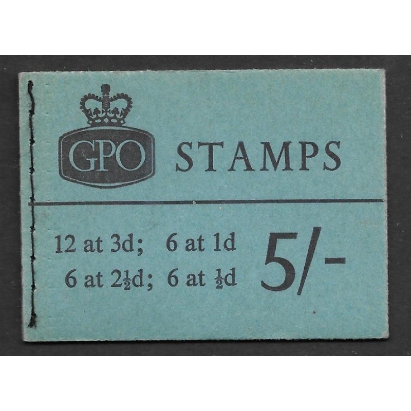 H54p 5 - Wilding Blue Phosphor GPO booklet - Jan 1962 Complete Booklet