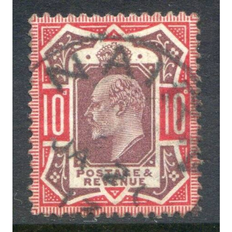 10d Dull Reddish Purple  Carmine SG311 Fine Used CDS