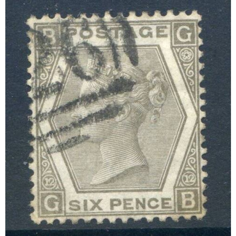 GB 6d Grey SG125 Fine Used