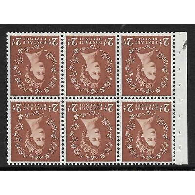 SB79a Wilding booklet wmk Crowns Inverted Perf I UNMOUNTED MNT MNH