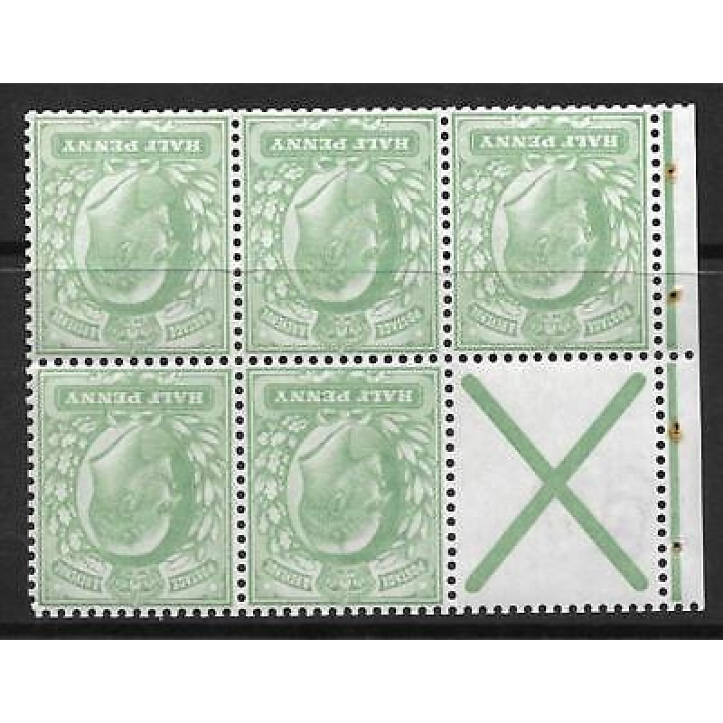 MB2a d De La Rue Watermark Inverted Perf P UNMOUNTED MNT MNH