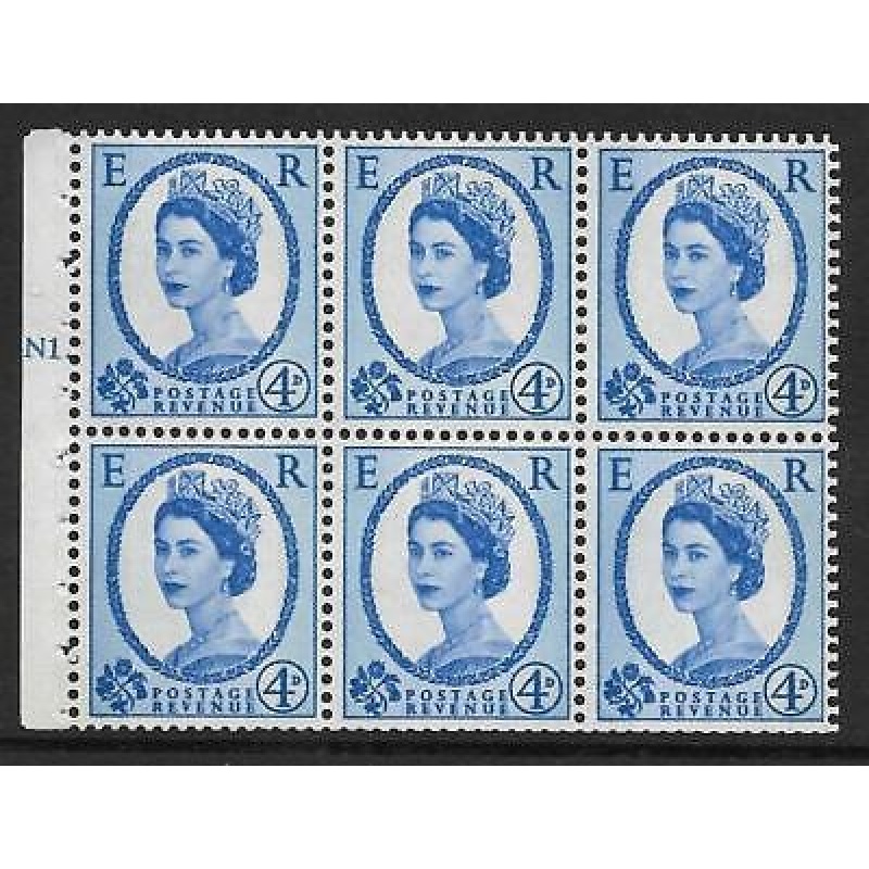 SB109 Wilding booklet pane Violet phos 8mm cyl N1T Dot perf Ie UNMOUNTED MNT MNH