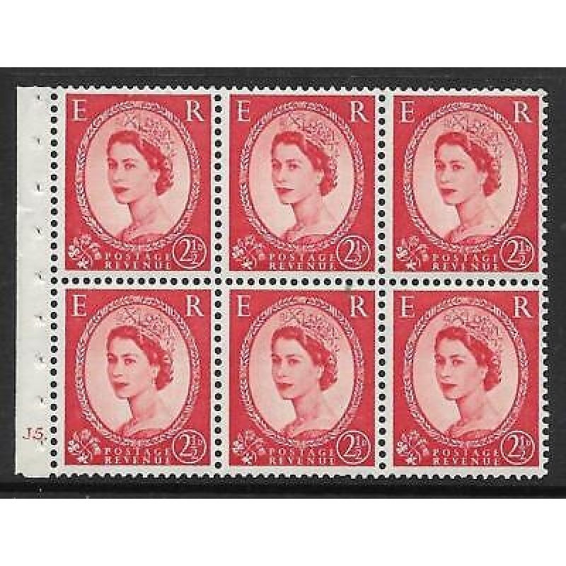 SB80 Wilding pane Tudor Crown perf type Ie bottom cyl J5 Dot UNMOUNTED MNT MNH