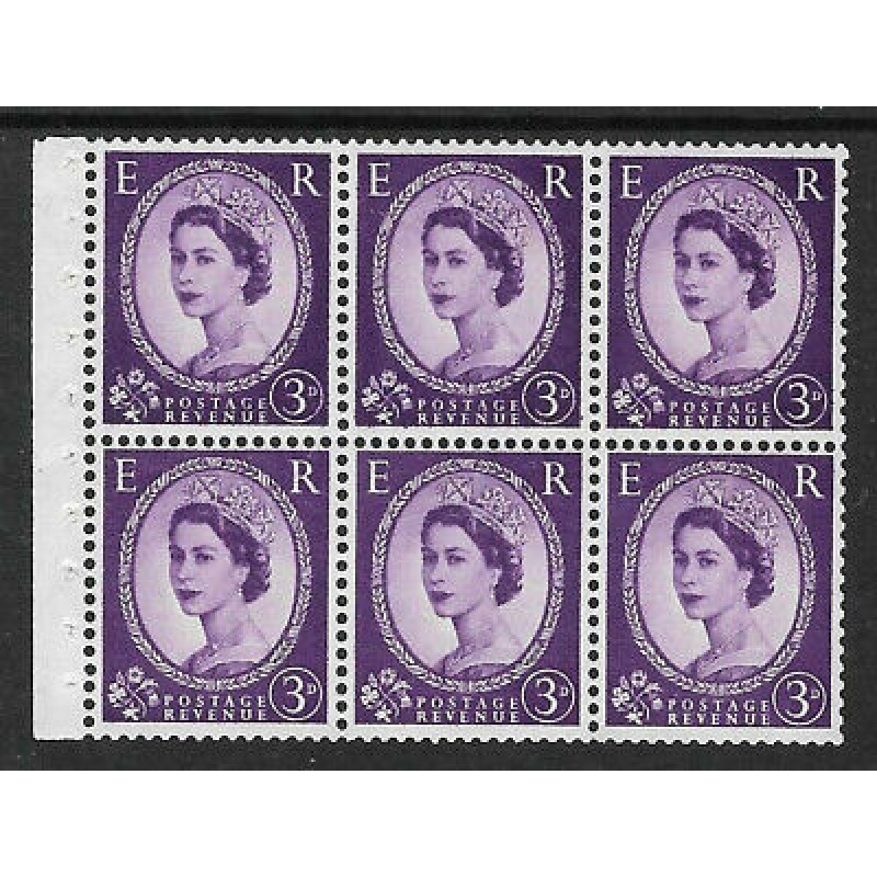 SB90 Wilding booklet pane Edward Crown perf type Ie Top UNMOUNTED MNT MNH