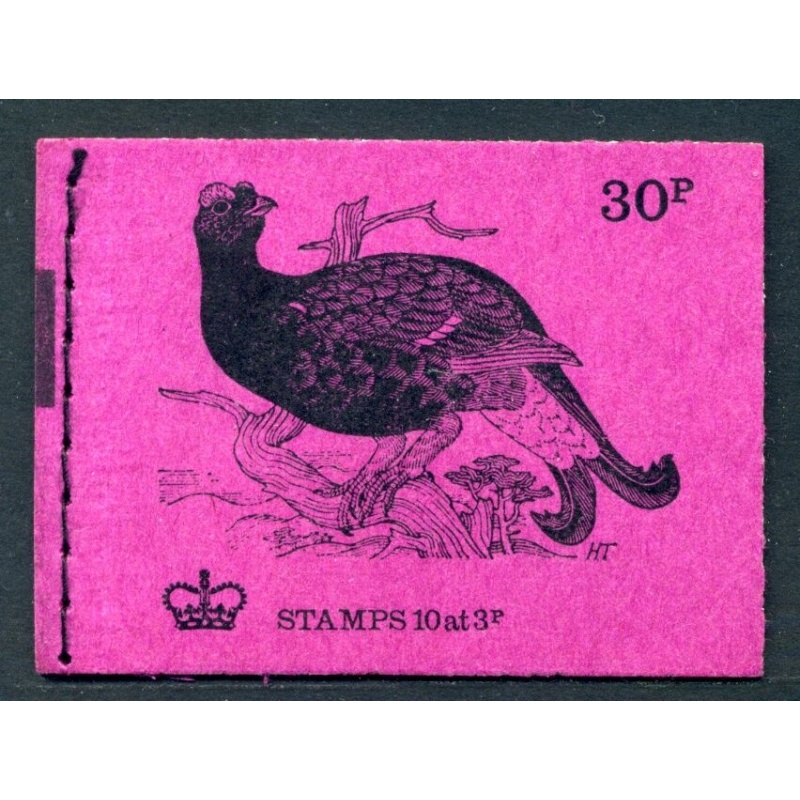 DQ67 1972 December British Bird Series  30p Stitched Booklet - complete