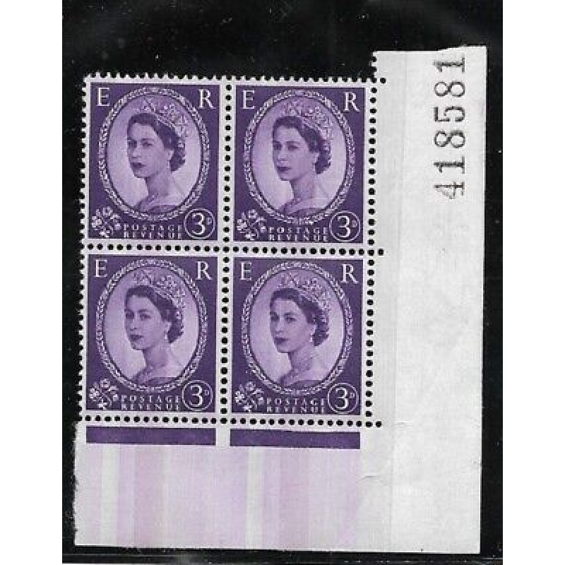 3d Wilding Violet Phosphor with all over phosphor wash blk 4 UNMOUNTED MINT