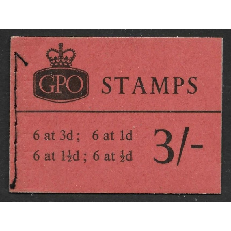 M31 3 - Feb 1961 Wilding AVC GPO Avert booklet -  No Stamps