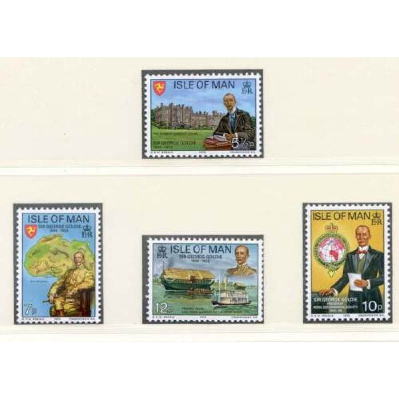 1975 Isle of Man SG67 70 George Goldie Anniversary Set Unmounted Mint