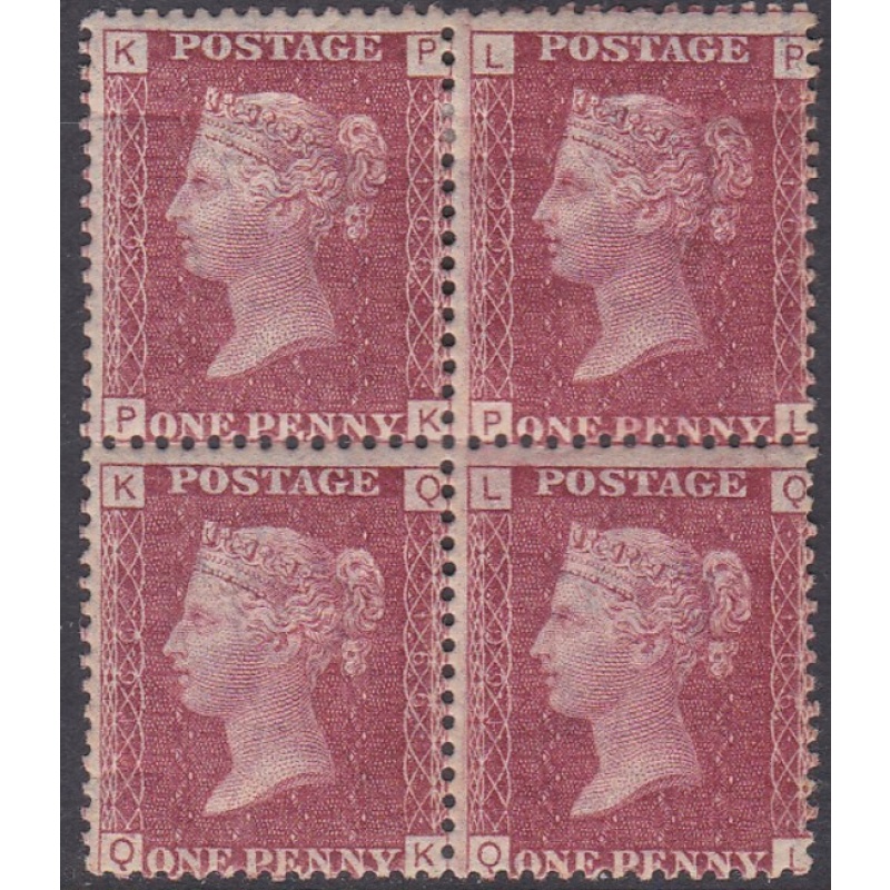 Sg43 1d plate 166 Block of four 2 x M M 2 x UNMOUNTED MINT